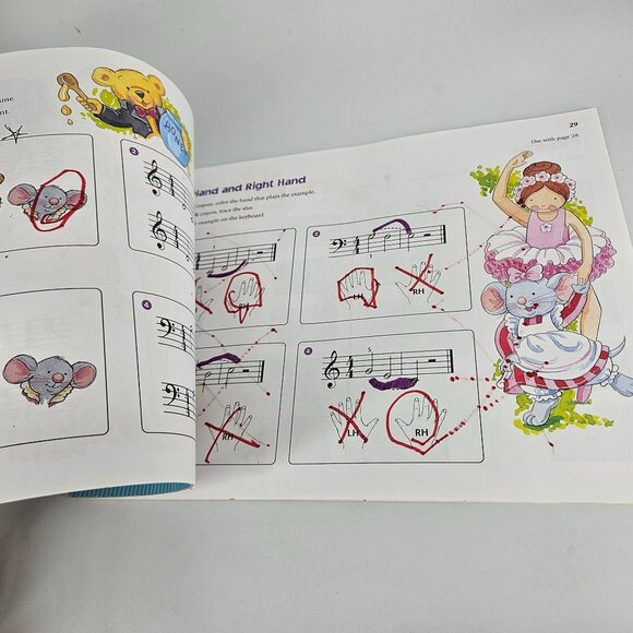 Alfred Music for Little Mozart Piano Learning Prep Level 3 Lesson Recital Lot 2 - Picture 9 of 11